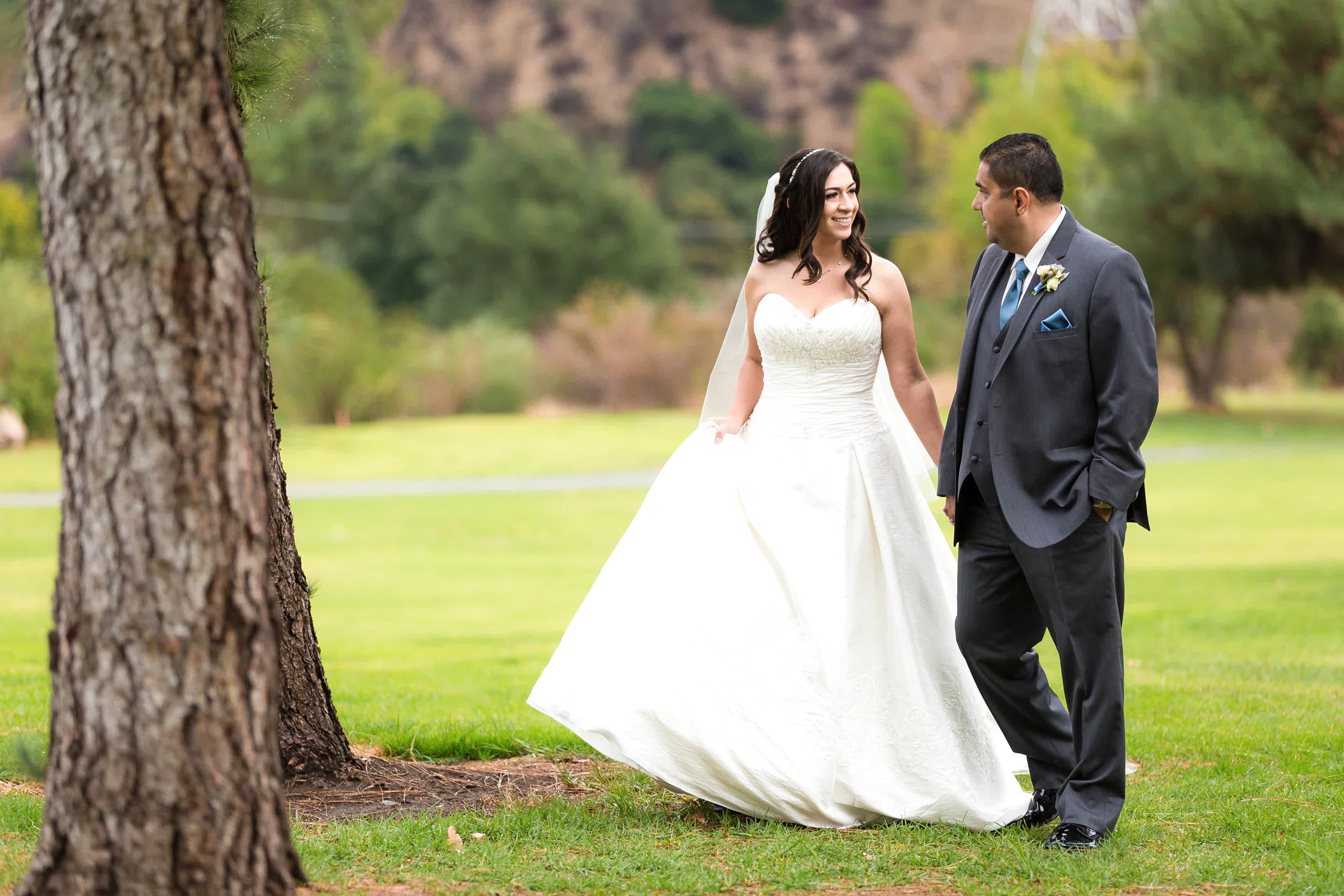 San Dimas Canyon wedding at golf course